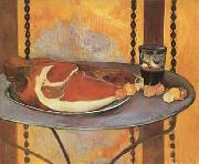 Still life with ham (mk07) Paul Gauguin